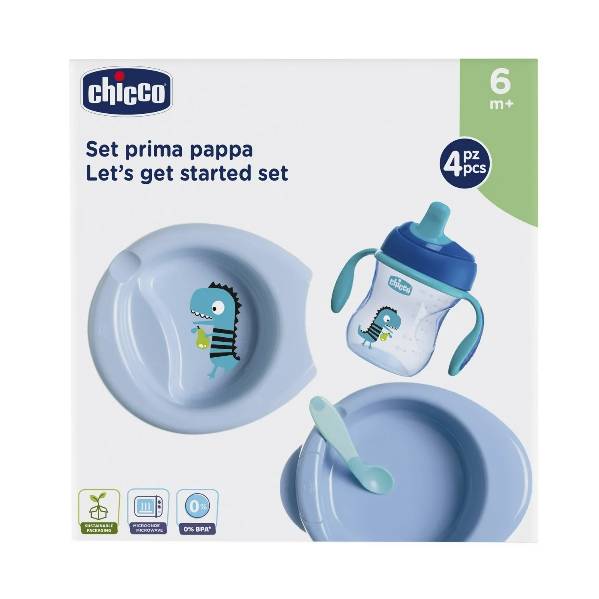 CHICCO SET PAPPA 6M+ AZZURRO