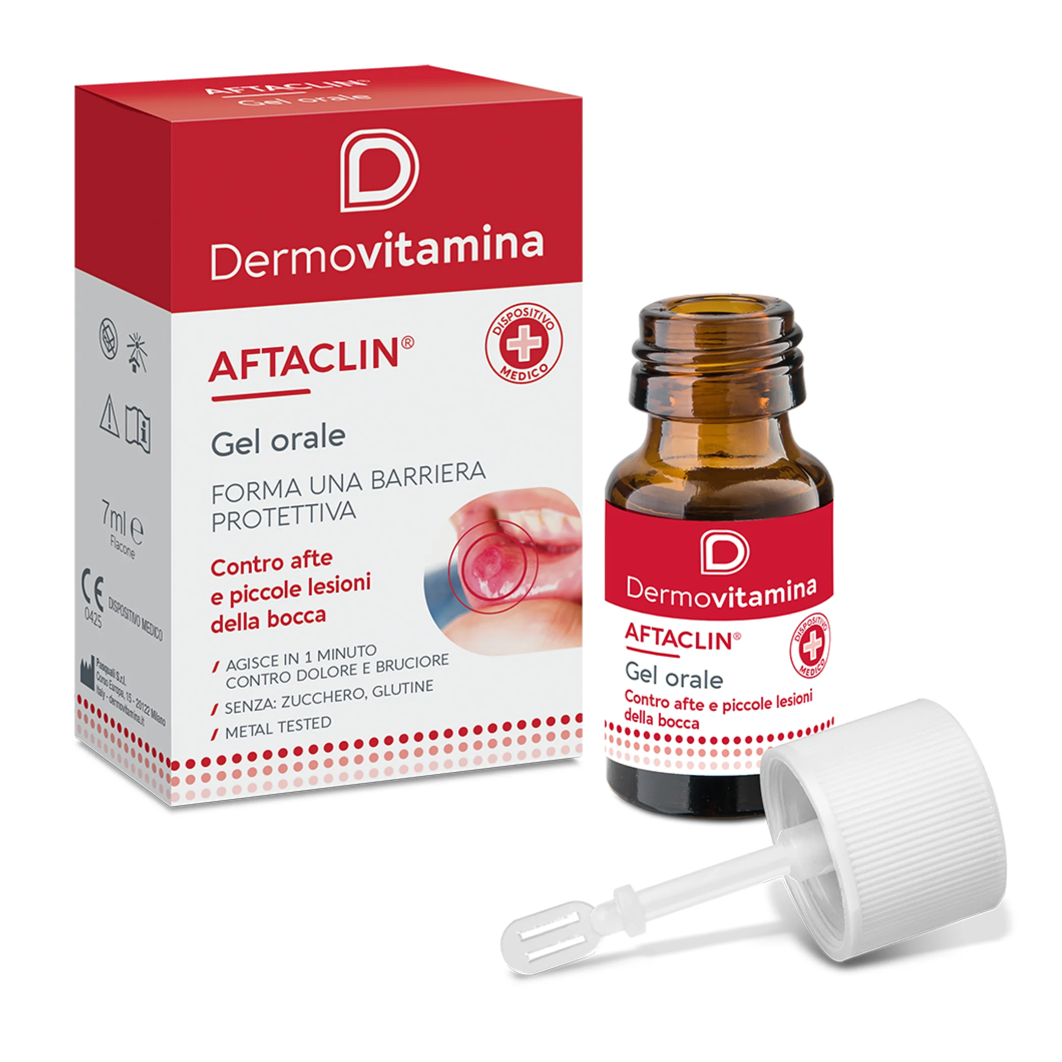 DERMOVITAMINA AFTACLIN GEL ORALE ANTIAFTE 7 ML