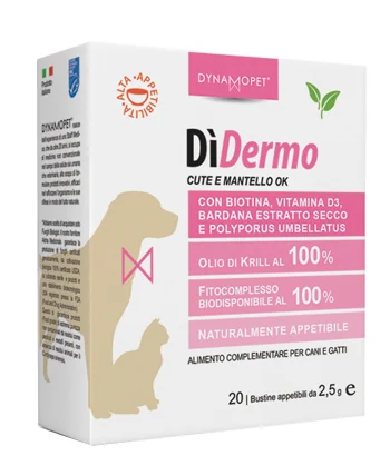 DÌDERMO INTEGRATORE PER CANI 20 BUSTINE 2,5 ML