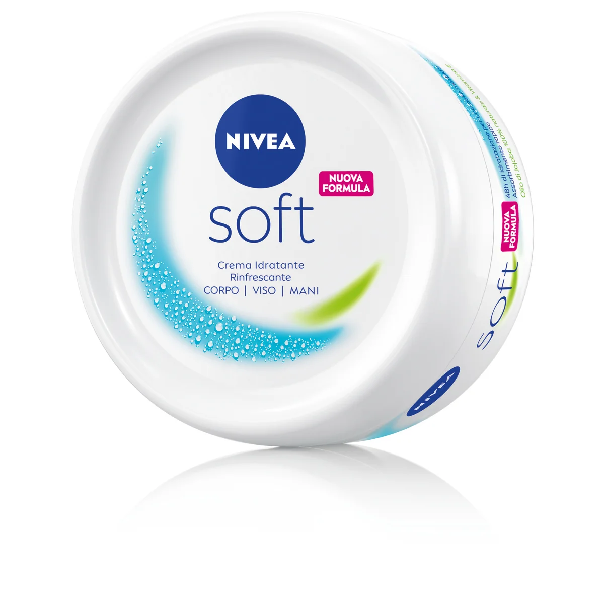 NIVEA SOFT CREMA IDRATANTE RINFRESCANTE VISO CORPO MANI 200 ML