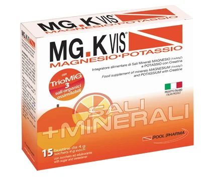 MG.K VIS MAGNESIO POTASSIO ARANCIA INTEGRATORE SALI MINERALI 15 BUSTINE