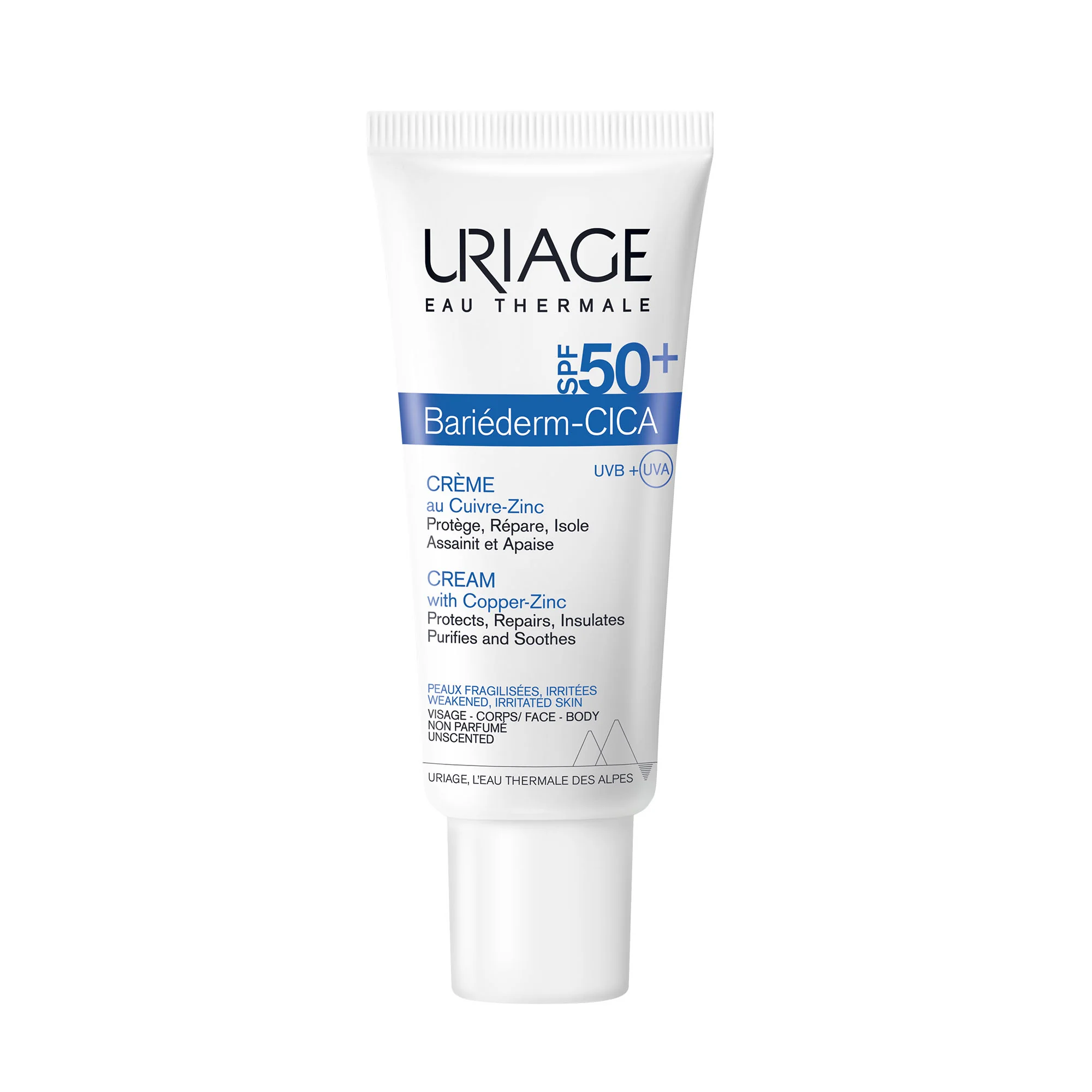 URIAGE BARIÈDERM CICA-CREMA SPF 50+ CON CU-ZU PELLE ARROSSATA 40 ML