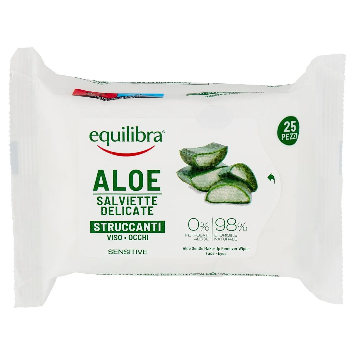 EQUILIBRA ALOE SALVIETTE 25 PEZZI