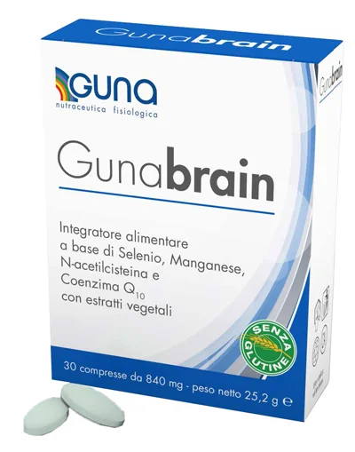 GUNA BRAIN INTEGRATORE PER LA CONCENTRAZIONE 30 COMPRESSE