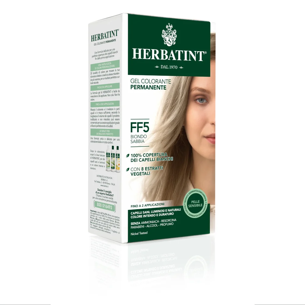 HERBATINT GEL COLORANTE PERMANENTE FLASH BIONDO SABBIA FF5 150ML