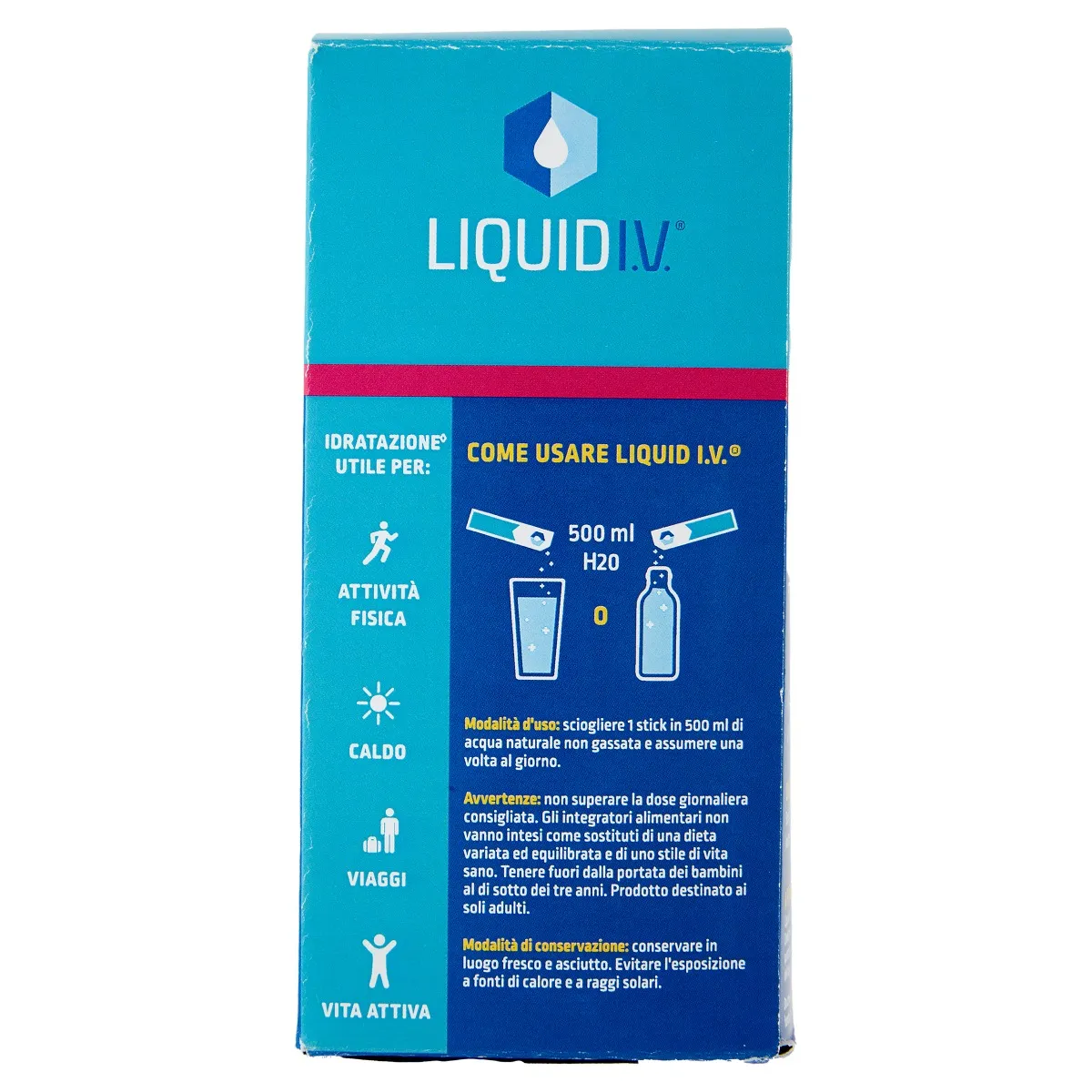 Liquid I.V. Hydration Multiplier Frutto Della Passione 10 Stick Senza Glutine