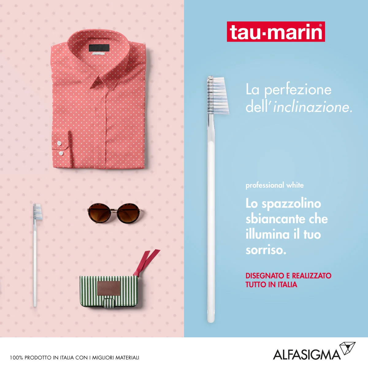 Tau-marin Spazzolino Professional White Antibatterico 