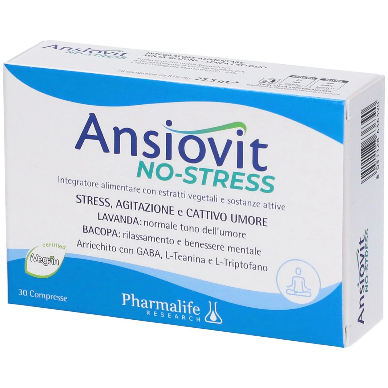 ANSIOVIT NO STRESS COMPR 30