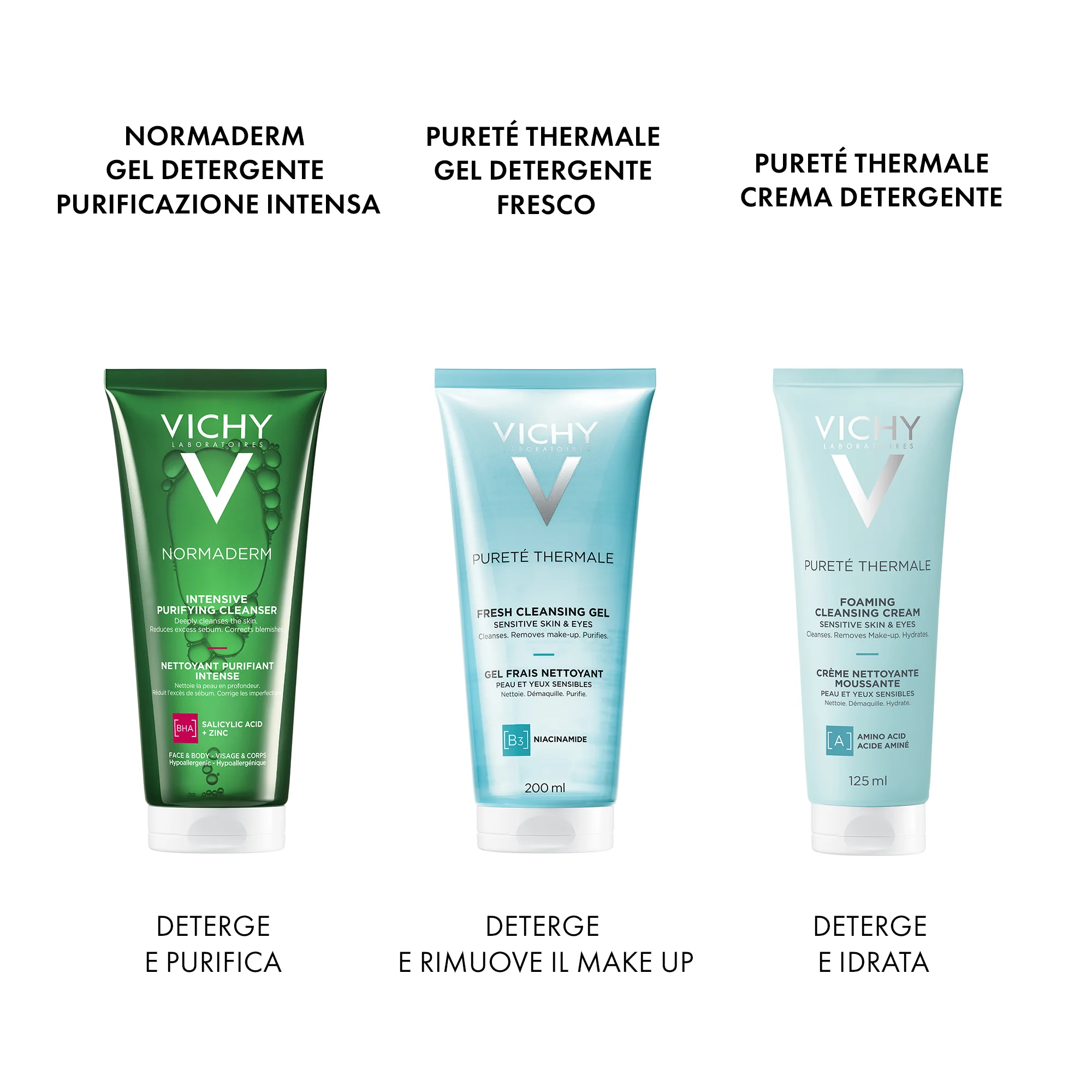 Vichy Normaderm Phytosolution 200 ml Gel Detergente Purificante