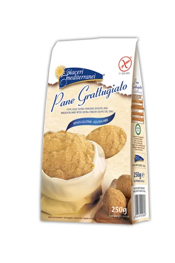 PIACERI MEDITERRANEI PANE GRATTUGIATO SENZA GLUTINE 250 G