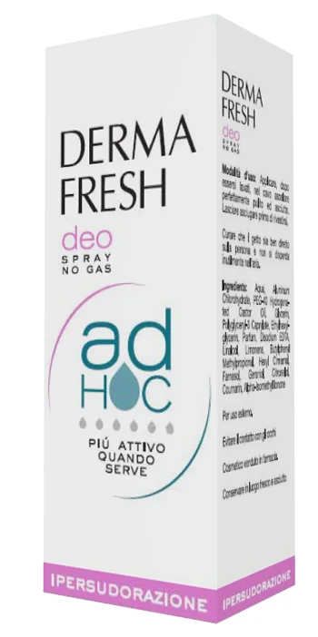 DERMAFRESH AD HOC IPERSUDORAZIONE DEODORANTE SPRAY NO GAS 100 ML