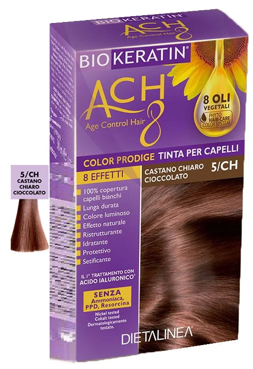 Biokeratin Ach8 5/Ch Castano Chiaro Cioccolato Tinta Per Capelli