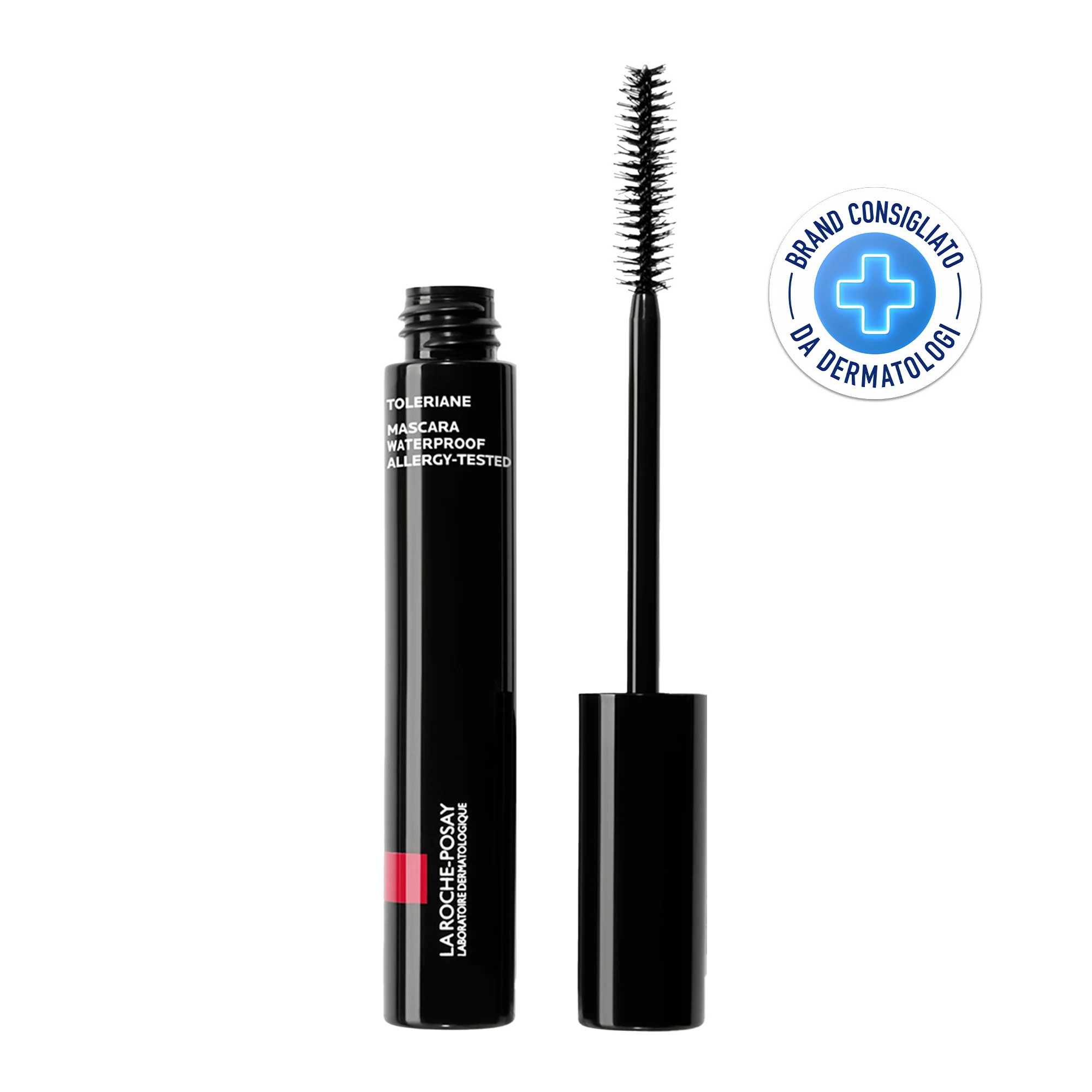 La Roche Posay Toleriane Mascara Waterproof Nero 7,6 ml Resistente all'Acqua e Ristrutturante