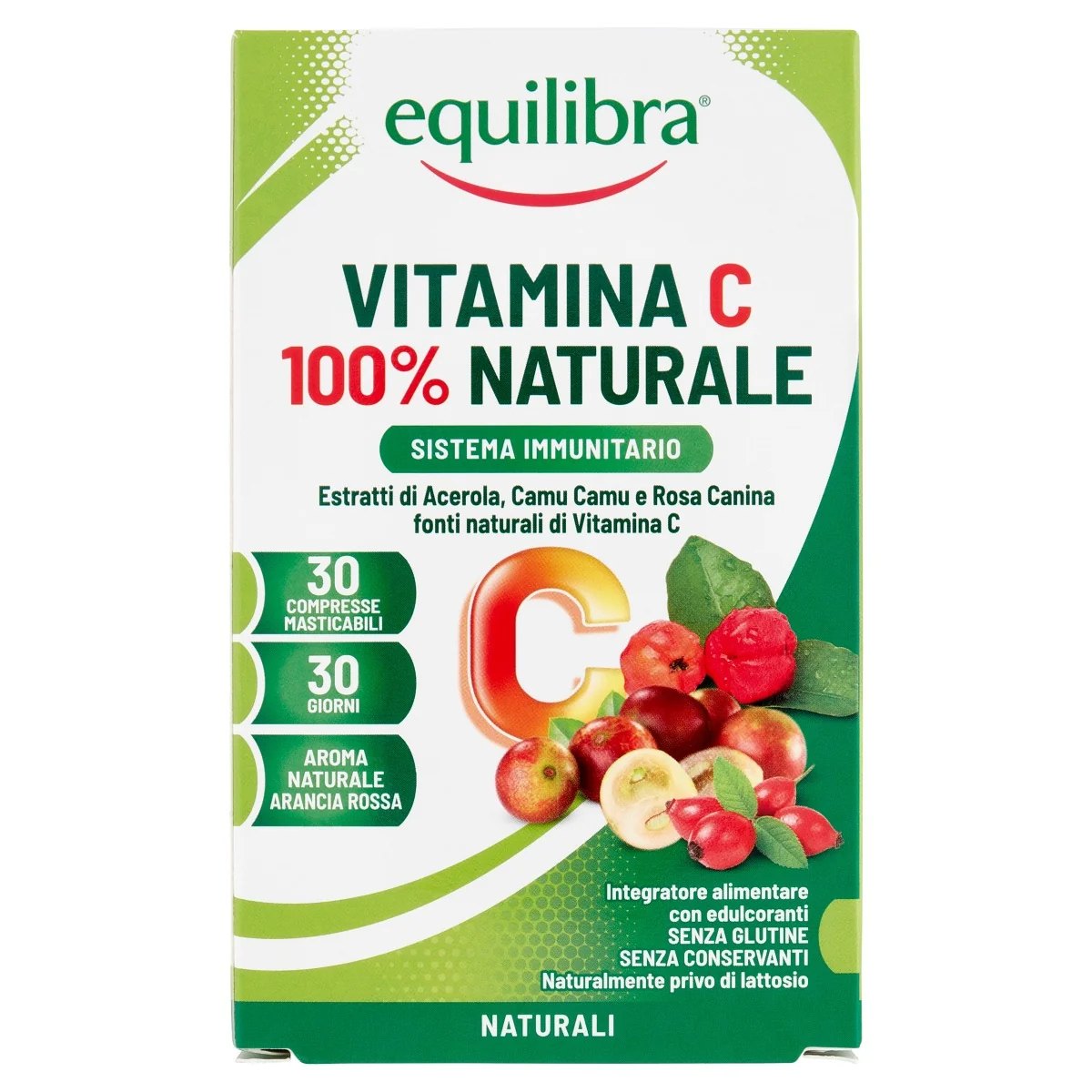 EQUILIBRA VITAMINA C 100% NATURALE 30 COMPRESSE