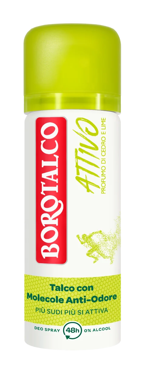 BOROTALCO DEO SPRAY ATTIVO GIALLO 50 ML