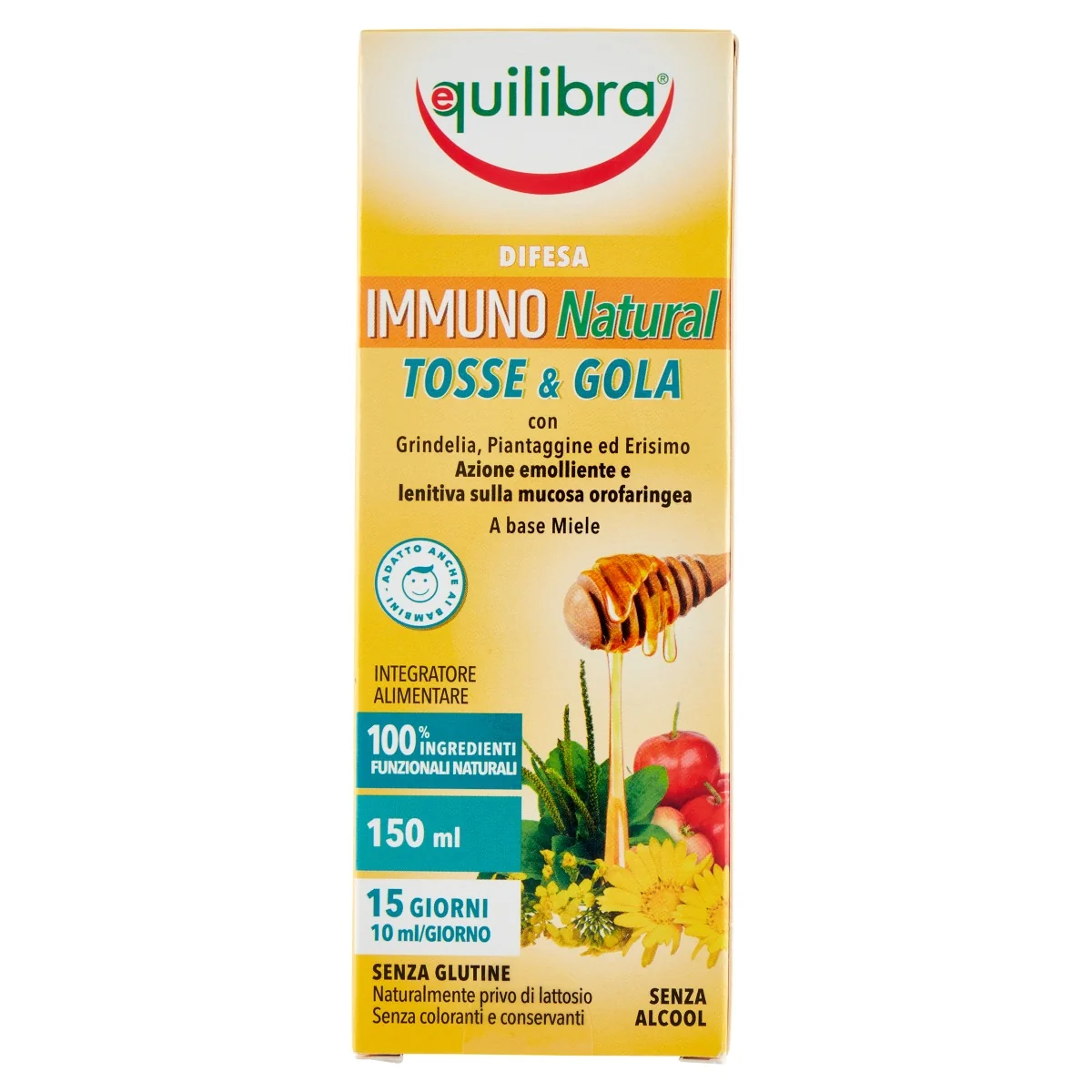 EQUILIBRA IMMUNO NATURAL TOSSE & GOLA 150 ML