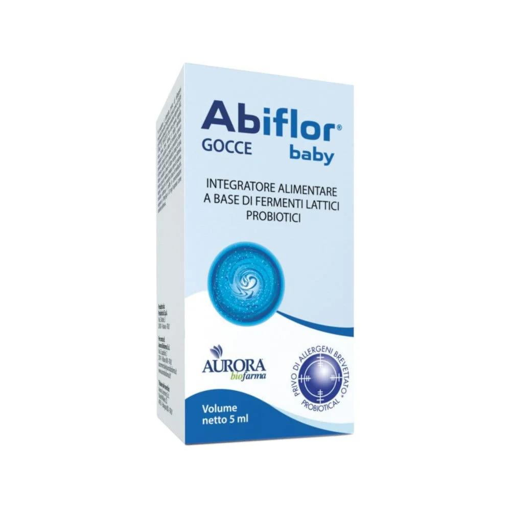 ABIFLOR BABY GOCCE INTEGRATORE FERMENTI LATTICI PROBIOTICI 5 ML