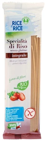 RICE&RICE SPECILITÀ  DI RISO INTEGRALE SPAGHETTI BIOLOGICO SENZA GLUTINE 250 G