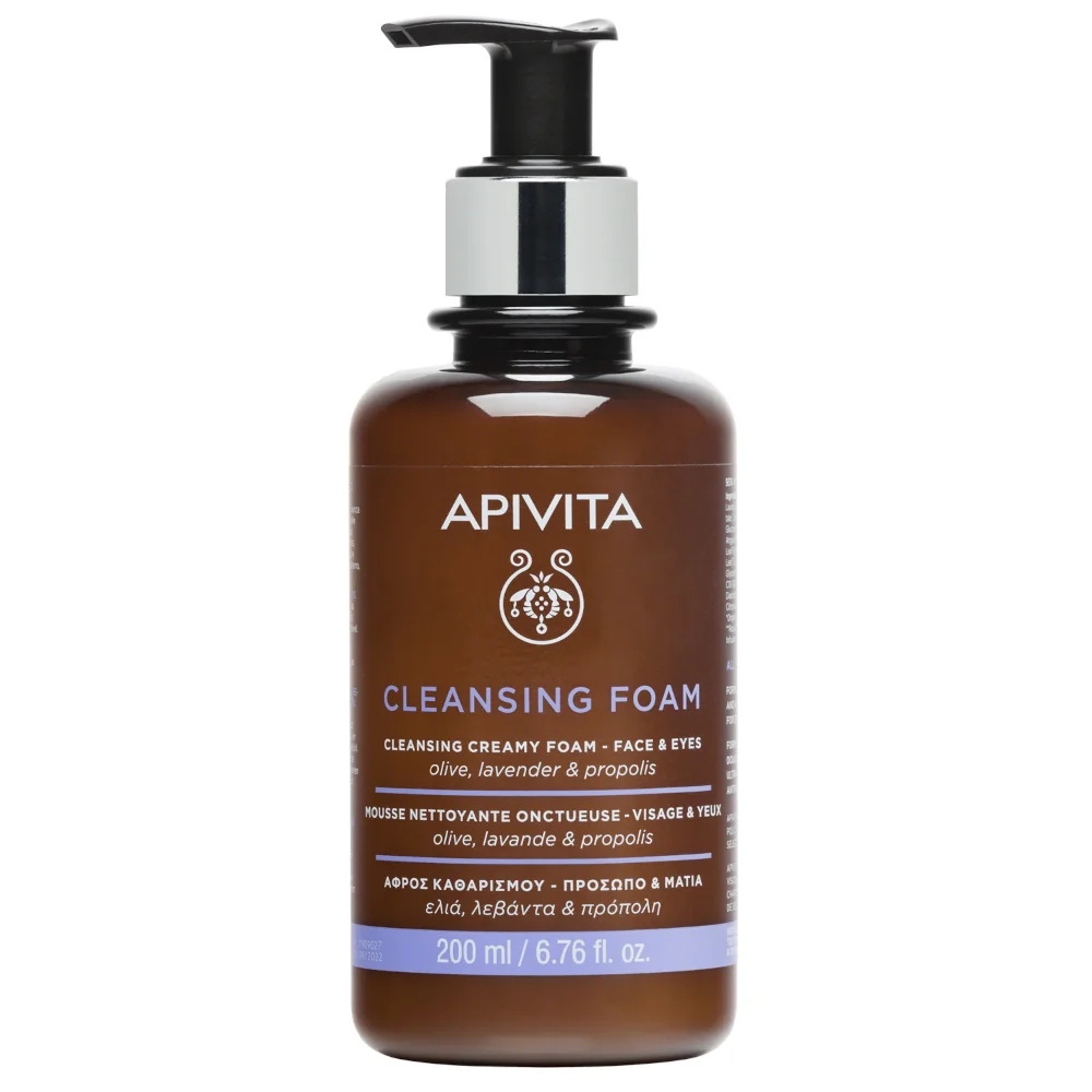 Apivita Face&Eye Foam Cleansing 200 Ml/20 Mousse Detergente Cremosa