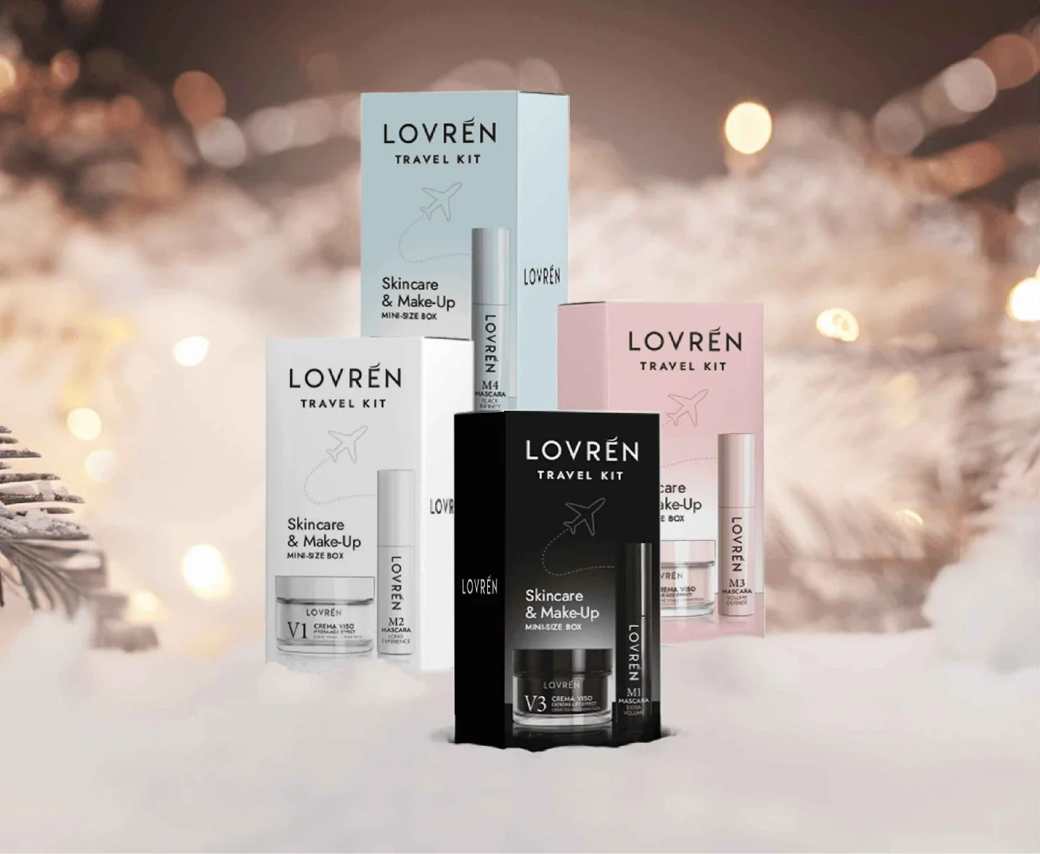 Lovren Mini-Size Box Black  M1 Mascara Mini + V3 Crema Viso Mini 