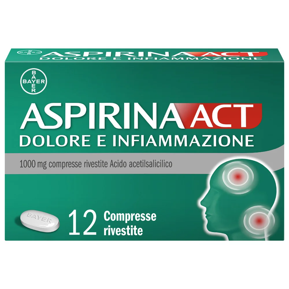 ASPIRINAACT DOLORE E INFIAMMAZIONE 12 COMPRESSE