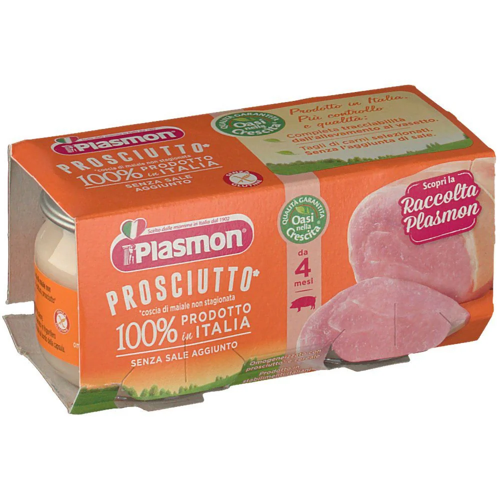 PLASMON OMOGENEIZZATO PROSCIUTTO 2 VASETTI PER 80 G