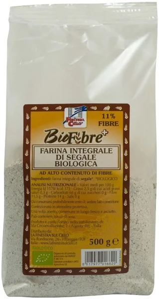 LA FINESTRA SUL CIELO FARINA INTEGRALE DI SEGALE BIO 500 G