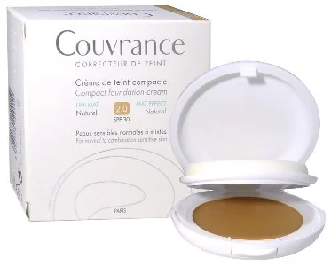 Avene Couvrance Crema Compatta Colorata Oil Free 02 Naturale SPF 30 10 g Elevato Potere Coprente