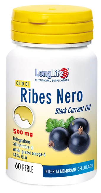 LONGLIFE OLIO DI RIBES NERO INTEGRATORE PELLE 60 PERLE