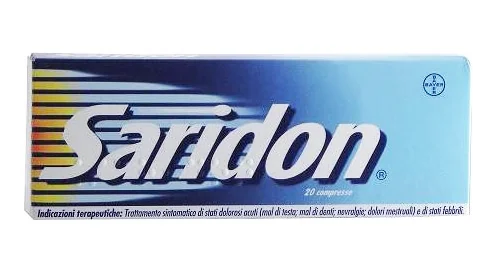 SARIDON PARACETAMOLO PROPIFENAZONE ANTIPIRETICO 20 COMPRESSE