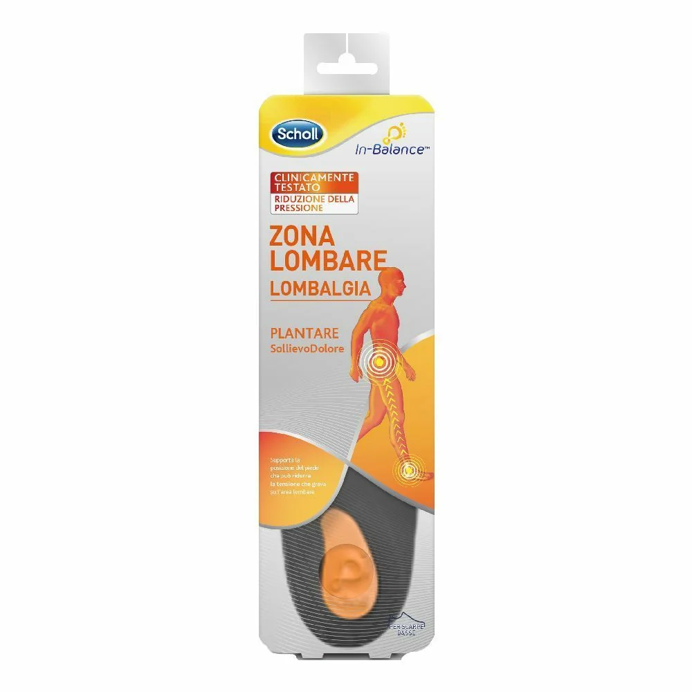 SCHOLL ZONA LOMBARE PLANTARE PER LOMBALGIA TAGLIA M 2 PEZZI