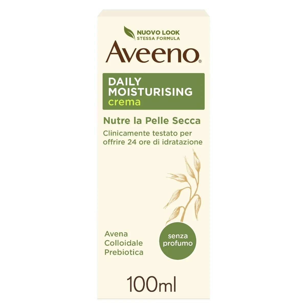 AVEENO CREMA IDRATANTE VISO E CORPO SENZA PROFUMO 100 ML