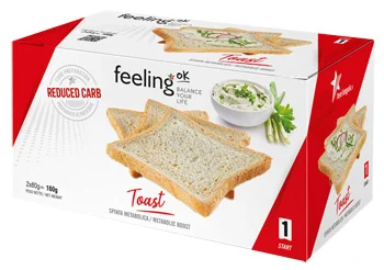 FEELING OK TOAST NATURE START 2 X 80 G