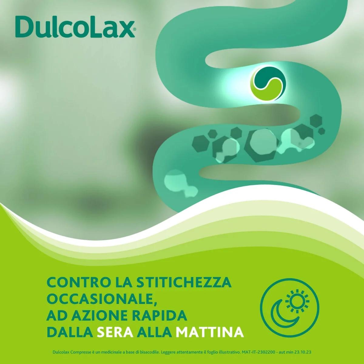 Dulcolax 5 mg Bisacodile 20 Compresse rivestite Stitichezza