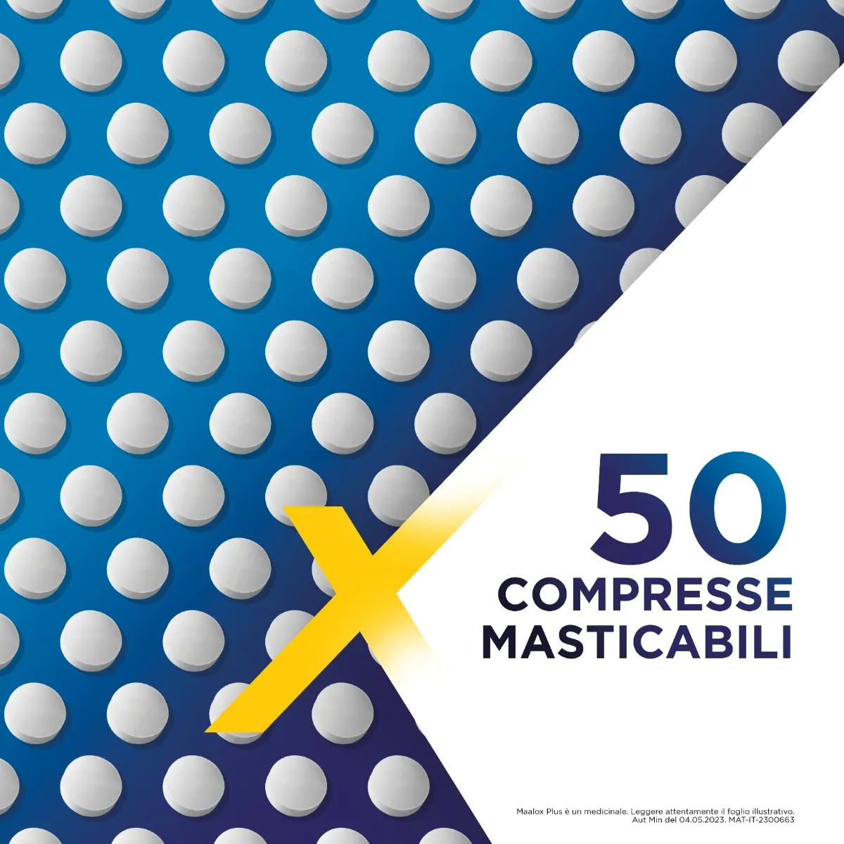 Maalox Plus 50 Compresse Masticabili Antiacido Antigonfiore