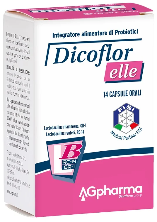 DICOFLOR ELLE INTEGRATORE PROBIOTICI 14 CAPSULE