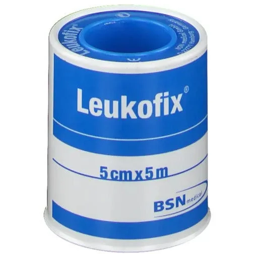 Cerotto Rocchetto Leukofix 5X500 cm per fissaggio medicazioni