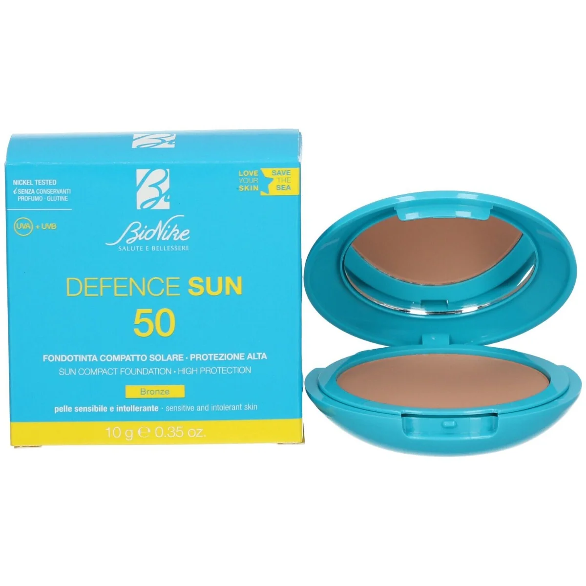 Bionike Defence Sun Fondotinta SPF 50+ Bronzo Compatto