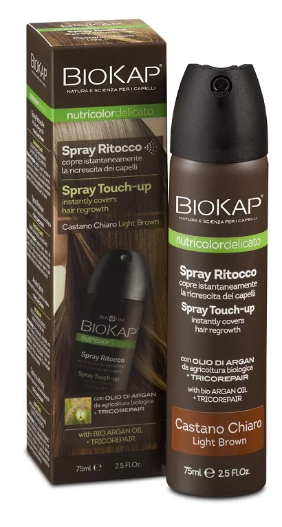 BIOKAP NUTRICOLOR RITOCCO SPRAY CASTANO CHIARO