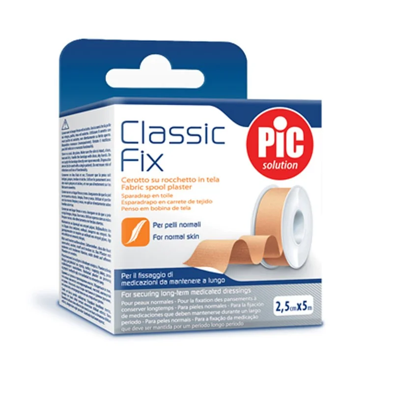 PIC CLASSIC FIX CEROTTO SU ROCCHETTO IN TELA 2,5 CM X 5 M