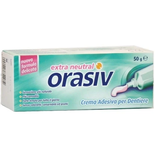 Orasiv Extra Neutral 50 g Crema Adesiva Per Dentiere