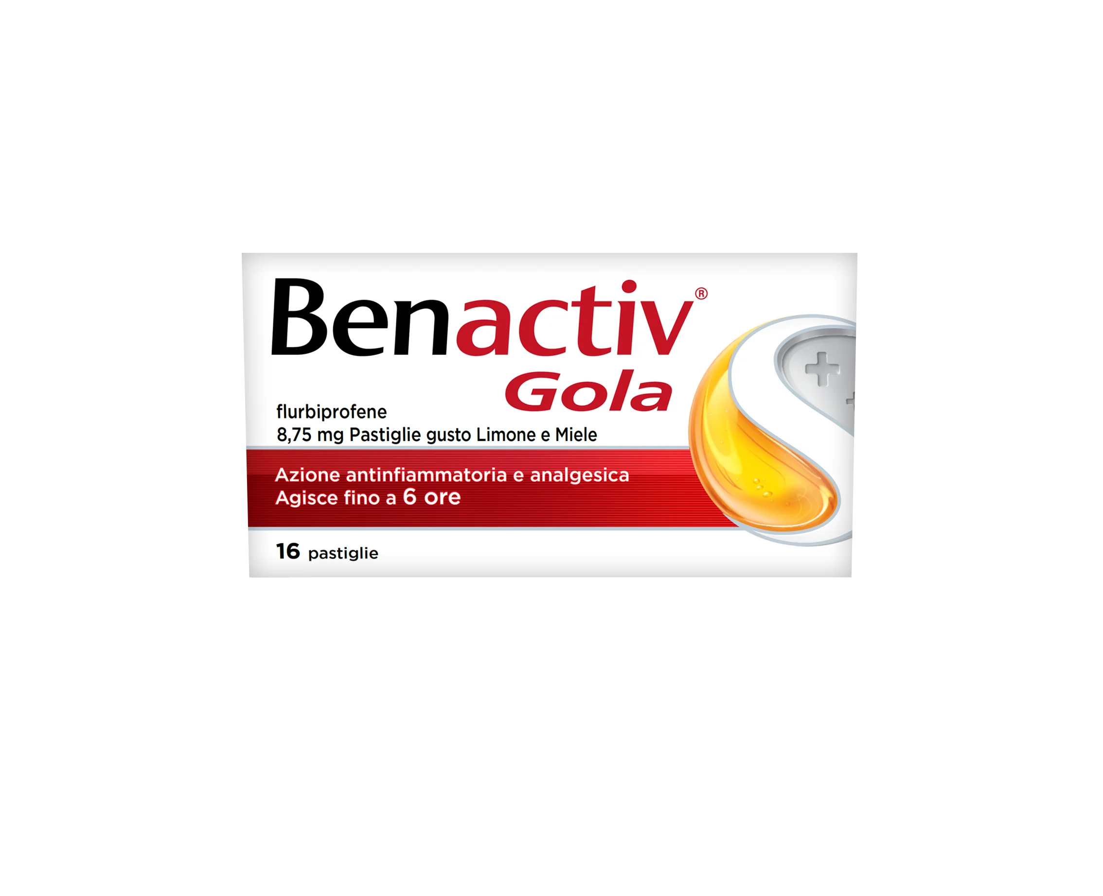 BENACTIVE GOLA GUSTO LIMONE E MIELE 16 PASTIGLIE