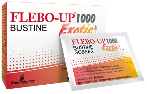 FLEBO-UP 1000 EXOTIC INTEGRATORE SISTEMA CIRCOLATORIO 18 BUSTINE