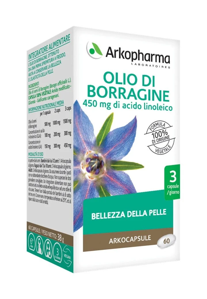 ARKOPHARMA OLIO DI BORRAGINE BIO 60 CAPSULE