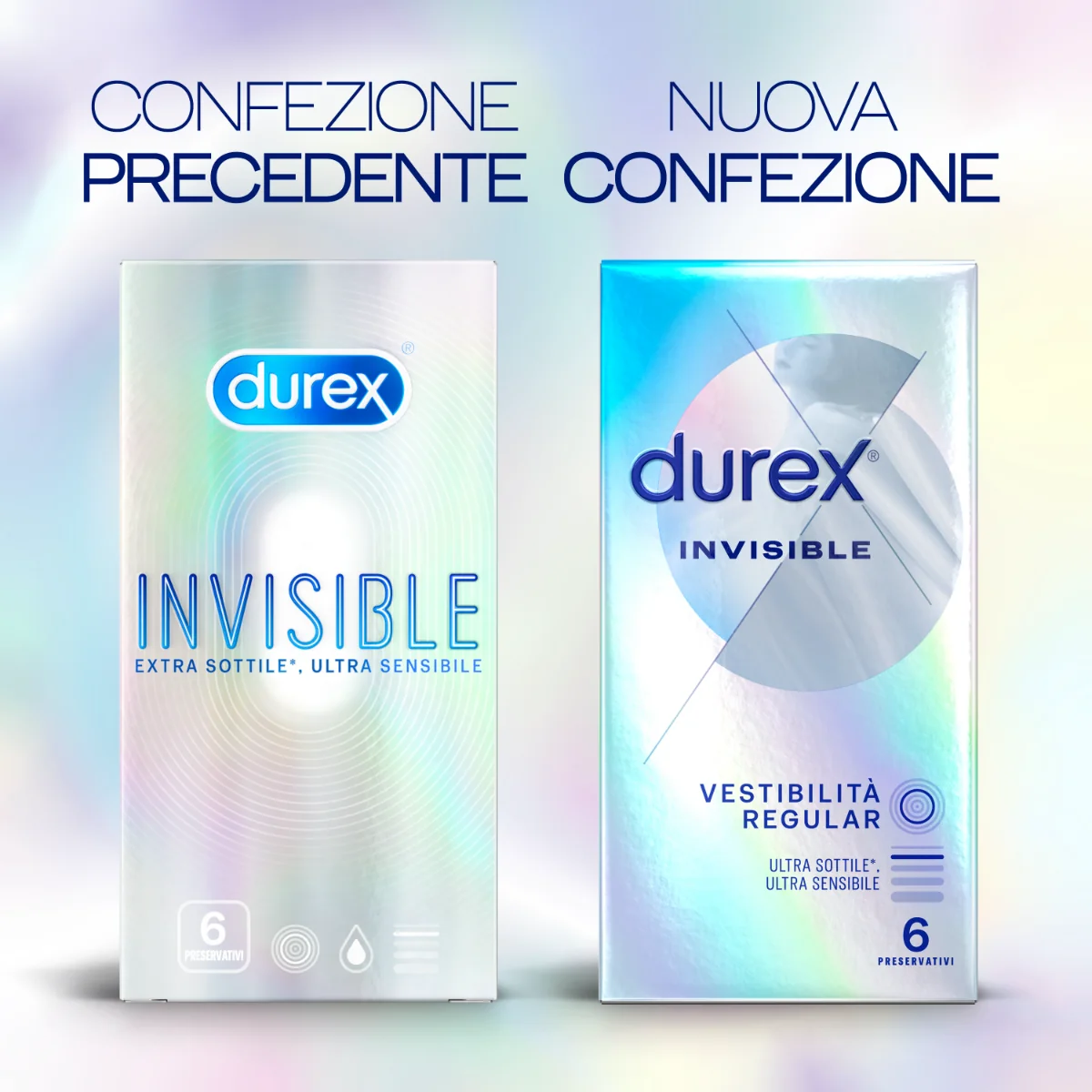 Durex Invisible Preservativi Ultra Sottili 6 Pezzi Per Massimizzare la Sensibilità