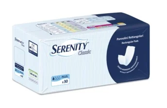 SERENITY PANNOLONI RETTANGOLARI SENZA BARRIERA 30 PEZZI