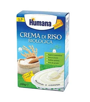 HUMANA CREMA DI RISO BIOLOGICA SENZA GLUTINE 230 G