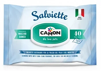 SALVIETTE MUSCHIO BIANCO 40 PEZZI