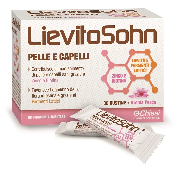 LIEVITOSOHN PELLE E CAPELLI INTEGRATORE CON FERMENTI LATTICI 30 BUSTINE