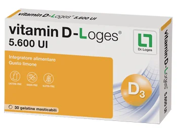 VITAMIN D-LOGES 5.600 UI INTEGRATORE VITAMINA D 30 GELATINE MASTICABILI